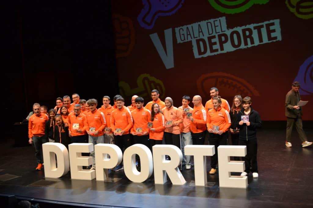 Premiados en lucha sambo, lucha grecorromana y judo durante la V Gala del Deporte en Rivas (Foto: Diario de Rivas)