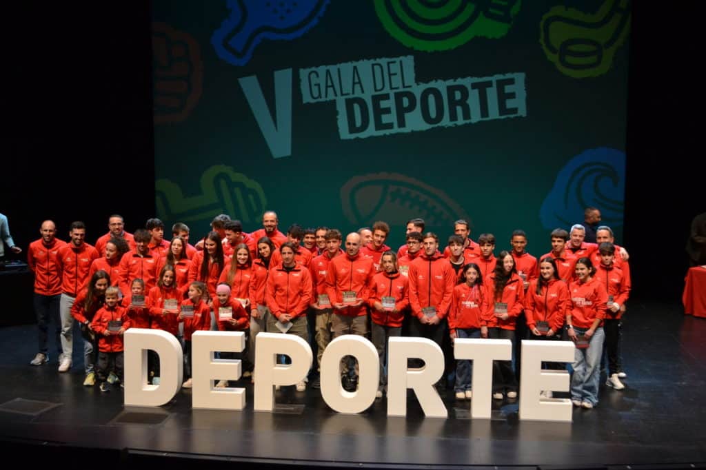Premiados en atletismo durante la V Gala del Deporte en Rivas (Foto: Diario de Rivas)