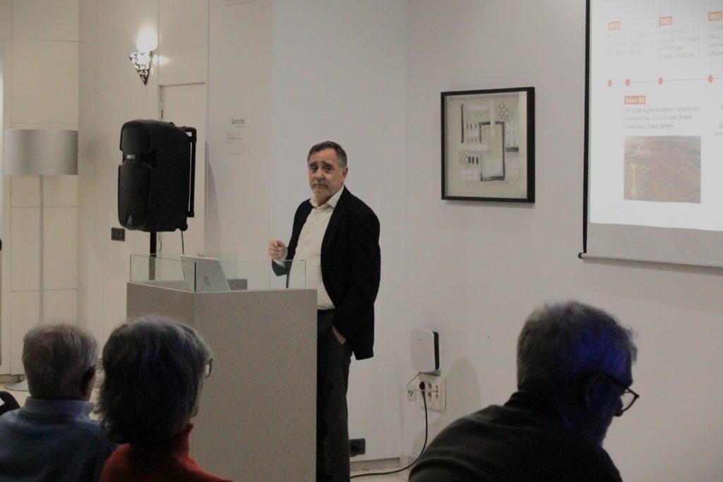 Luis Domerq en la jornada 'Rivas, una ciudad a la medida de las personas' organizada por Jarama Desarrollos inmobiliarios (foto: Diario de Rivas)