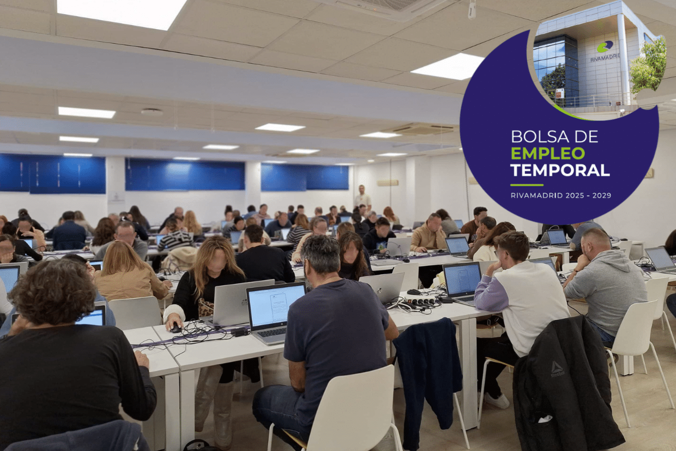 Pruebas de la nueva Bolsa de Empleo Temporal de Rivamadrid (foto: Rivamadrid)