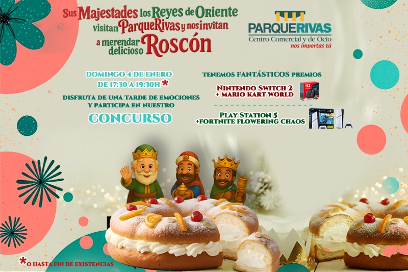 Roscón y concurso de Navidad en ParqueRivas