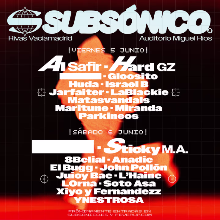Cartel oficial Subsónico Fest (Foto: Fever)