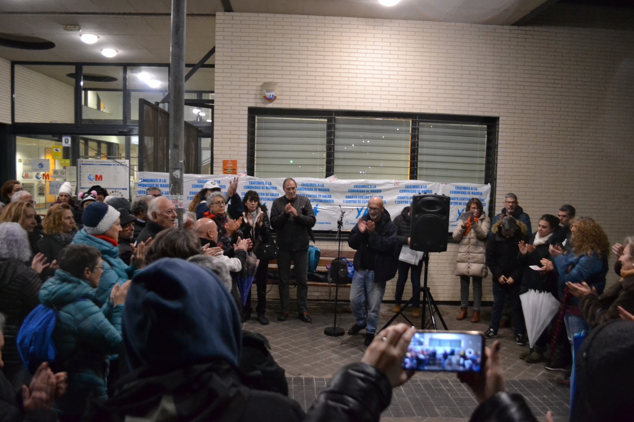 Concentración en el Centro de Salud Primero de Mayo (Foto: Diario de Rivas)