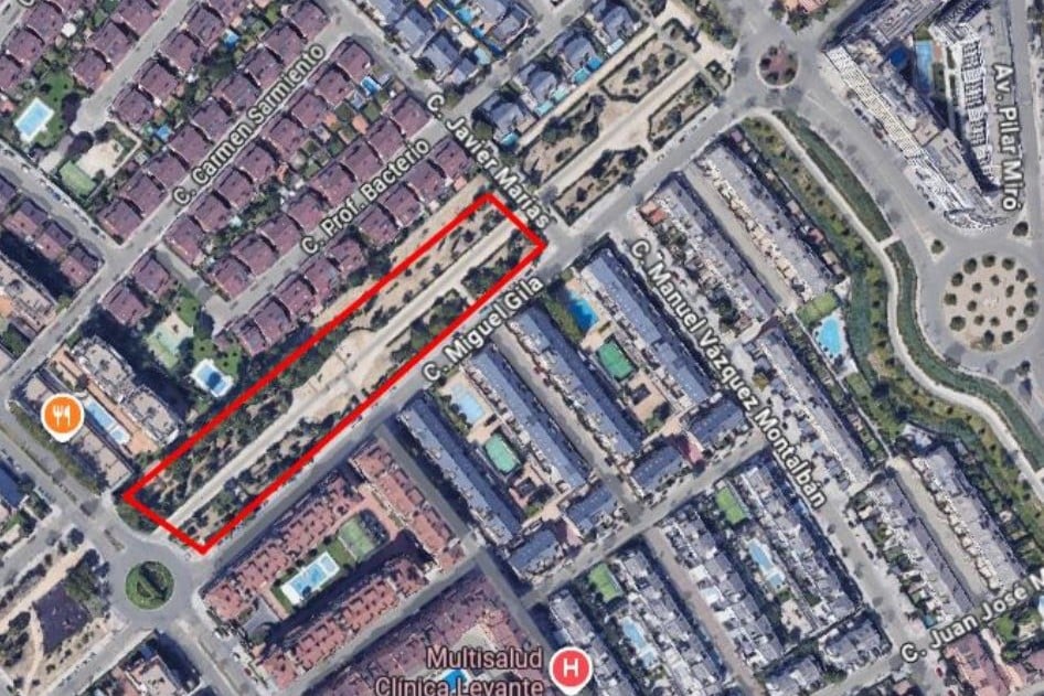 Futura área infantil en el parque 8M (fuente: Ayto. Rivas)