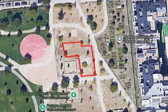 Nueva zona de juegos infantiles en el parque 8M (fuente: Ayto. Rivas)