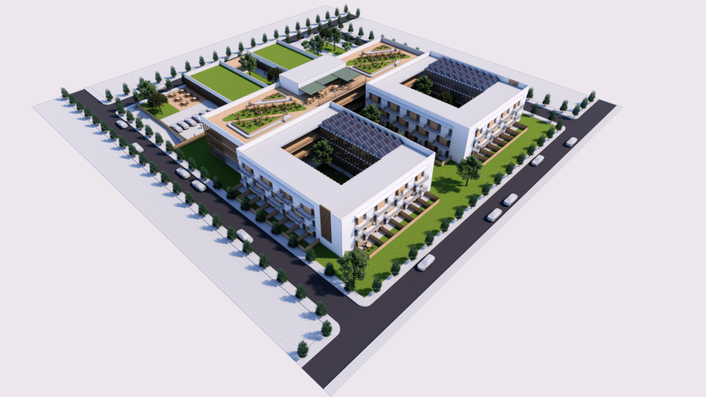 Simulación de la futura residencia de San Blas-Canillejas (fuente: Comunidad de Madrid)
