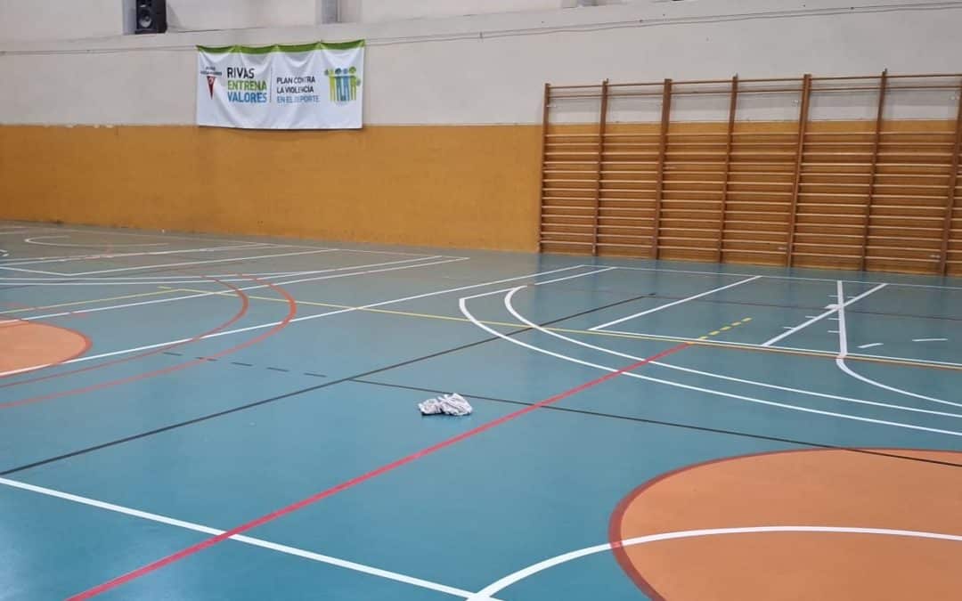 Las goteras en el polideportivo Parque del Sureste obligan al Rivas Futsal a suspender otro partido