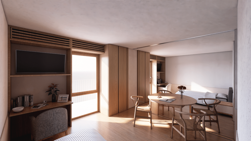 Simulación de la futura residencia de San Blas-Canillejas (fuente: Comunidad de Madrid)