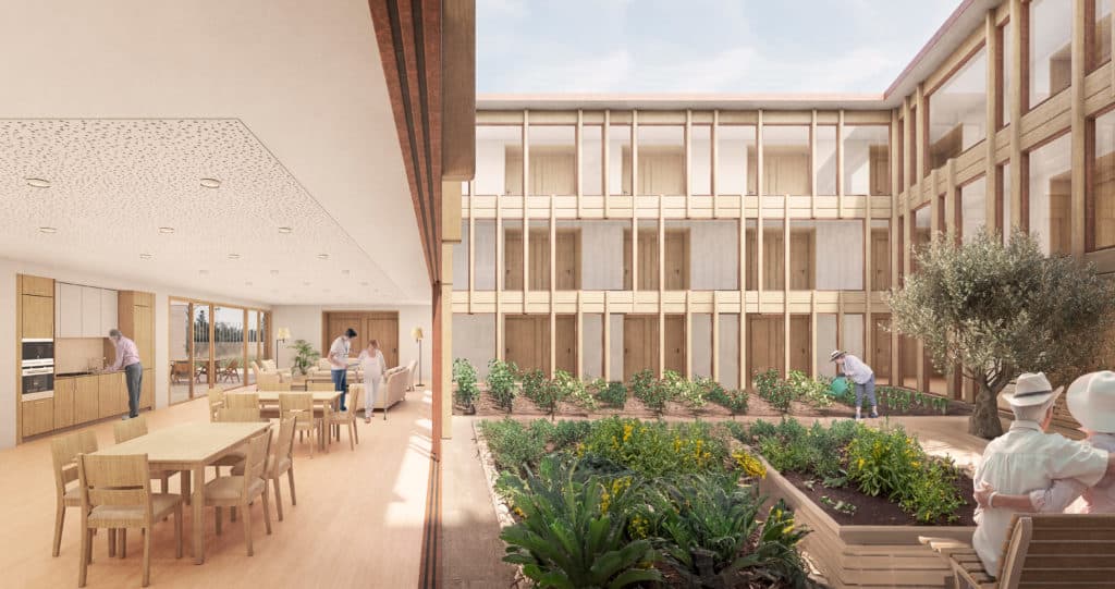 Simulación de la futura residencia de San Blas-Canillejas (fuente: Comunidad de Madrid)