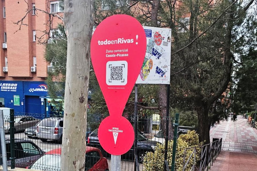 Rivas instala códigos QR para dar visibilidad a los negocios de Covibar