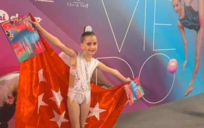 La ripense Adhara del Castillo, campeona de Madrid y cuarta de España de gimnasia rítmica base