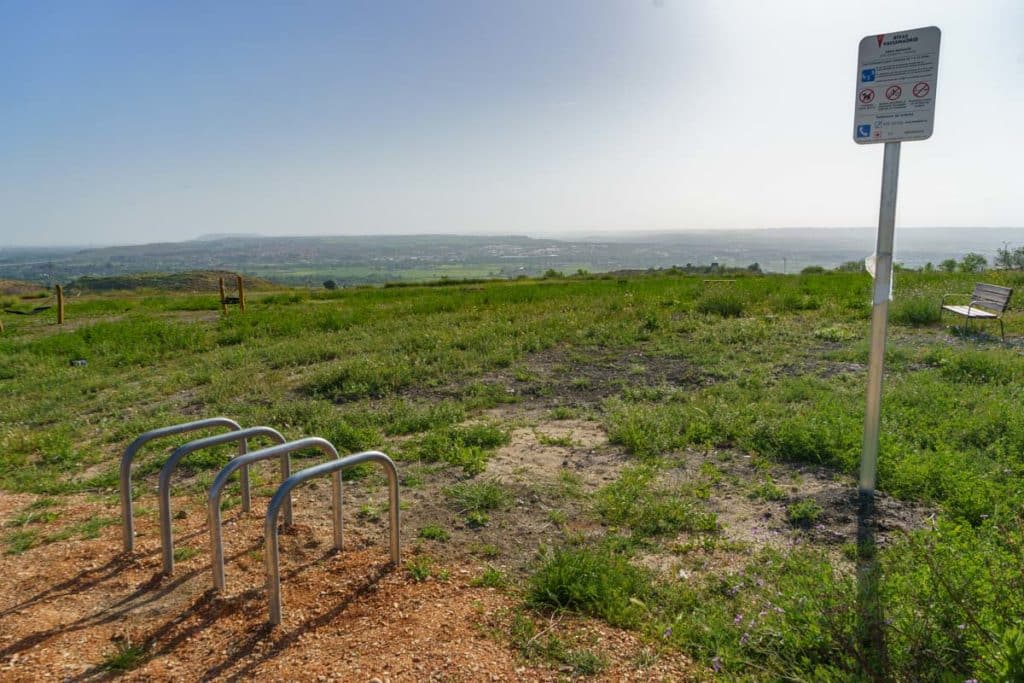 Zona del mirador en el Parque del Cristo de Rivas.
