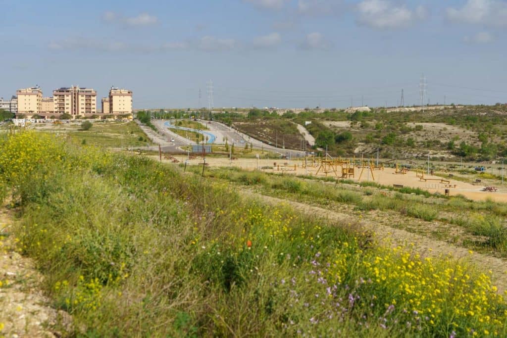 Avance de las obras del Parque del Cristo de Rivas. © Fernando Galán