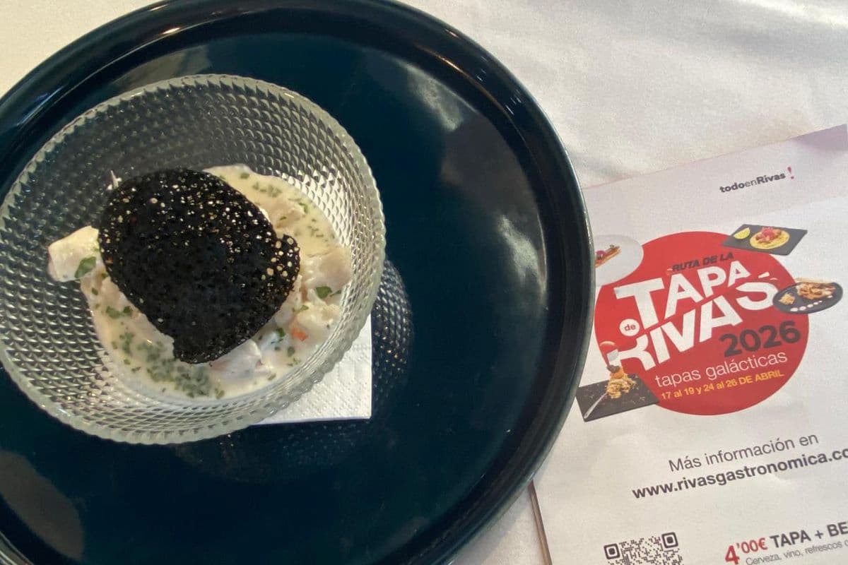 Tapa Eclipse, del restaurante Atlántika, una de las 51 que se servirán en la Ruta de la Tapa 2026 de Rivas
