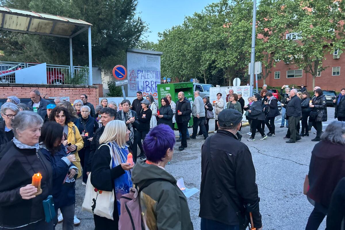 Velada frente al Centro de Salud La Paz (Foto: Diario de Rivas)